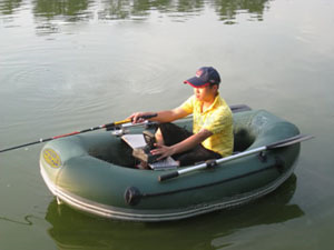 洛隆钓鱼充气橡皮船